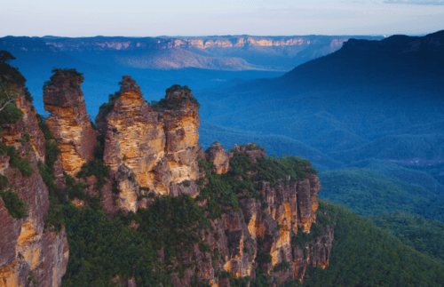 Blue Mountains during honeymoon